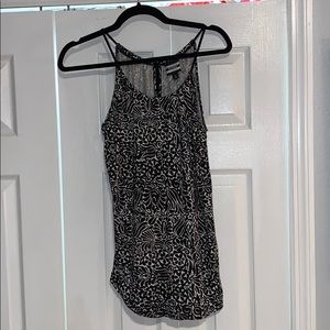 Banana Republic Black & white pattern Tank Top